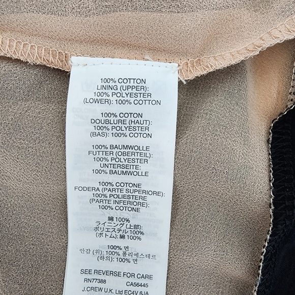 J. Crew Double Layer Ruffle Hem Tank Black Sleeveless Top  Size S - Picture 9 of 11